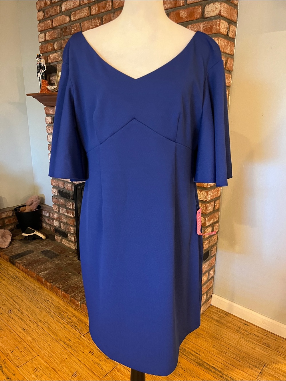 Trina by Trina Turk V-Neck Midi Dress - Picture 2 of 7